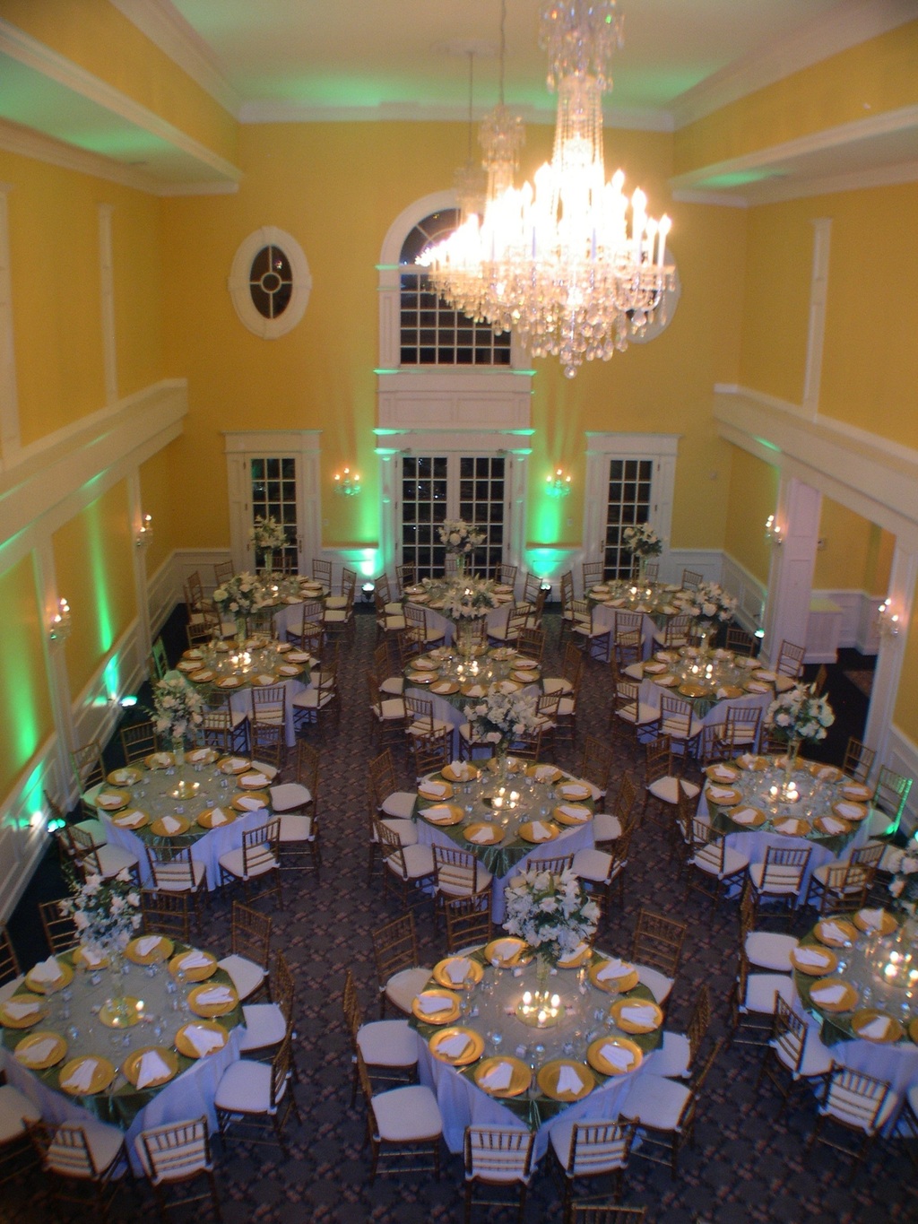 Ballroom with chandeliers